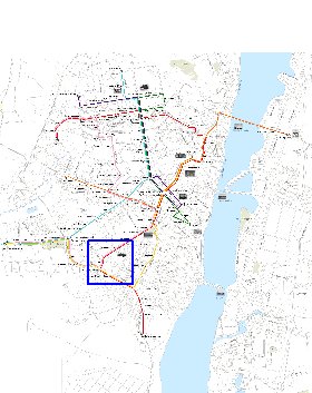 Transport carte de Voronej