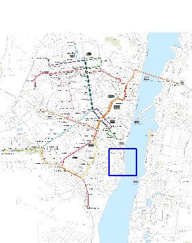 Transporte mapa de Voronej