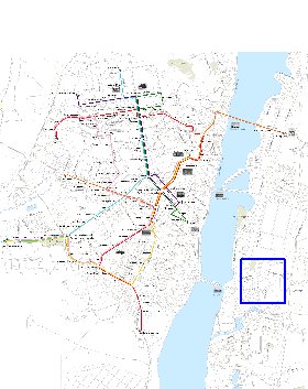 Transporte mapa de Voronej