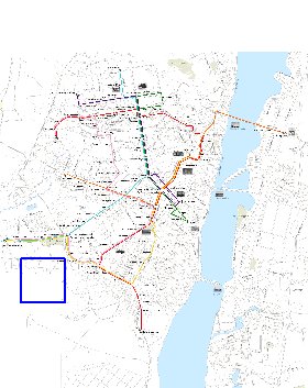 Transporte mapa de Voronej