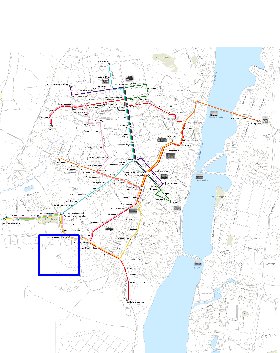 Transporte mapa de Voronej