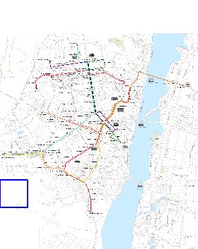 Transporte mapa de Voronej