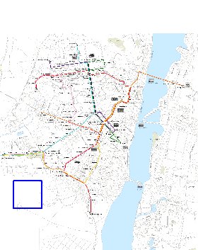 Transport carte de Voronej