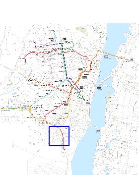 Transport carte de Voronej