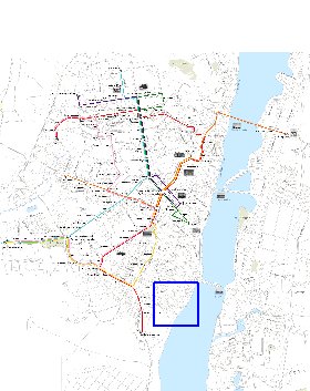 Transporte mapa de Voronej