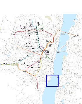 Transporte mapa de Voronej