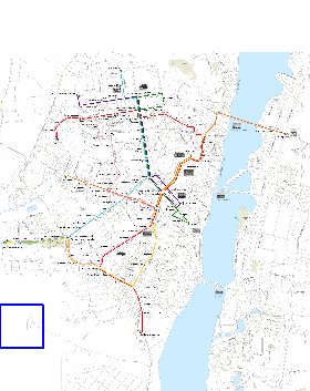 Transporte mapa de Voronej