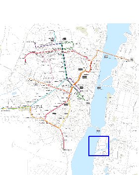 Transporte mapa de Voronej