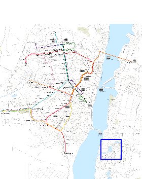 Transporte mapa de Voronej