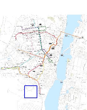 Transporte mapa de Voronej