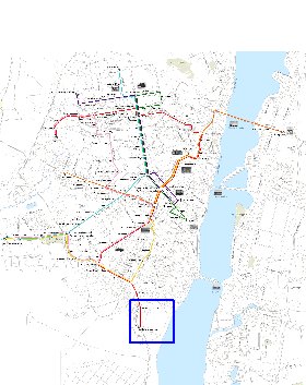 Transporte mapa de Voronej