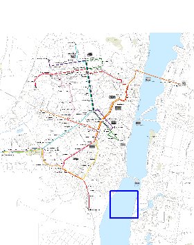 Transporte mapa de Voronej