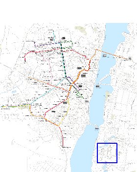 Transporte mapa de Voronej