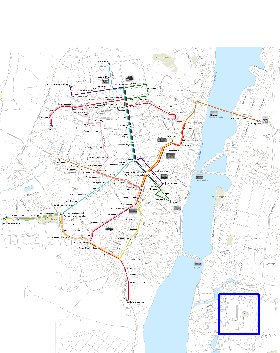 Transporte mapa de Voronej