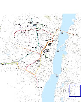 Transporte mapa de Voronej