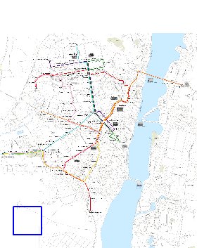 Transport carte de Voronej