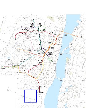 Transporte mapa de Voronej