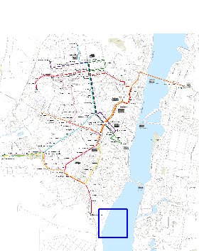 Transporte mapa de Voronej