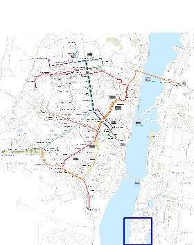 Transport carte de Voronej