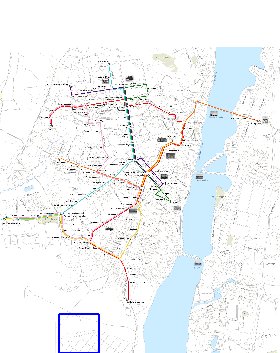 Transporte mapa de Voronej