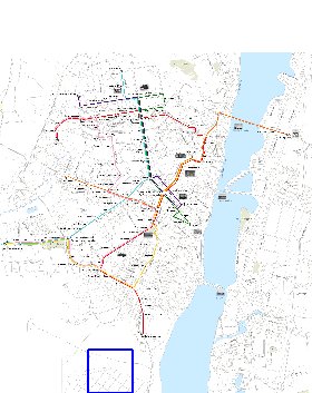 Transporte mapa de Voronej