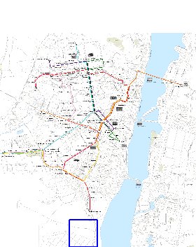 Transporte mapa de Voronej