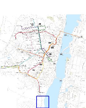 Transporte mapa de Voronej