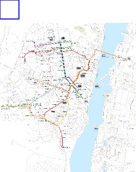 Transporte mapa de Voronej