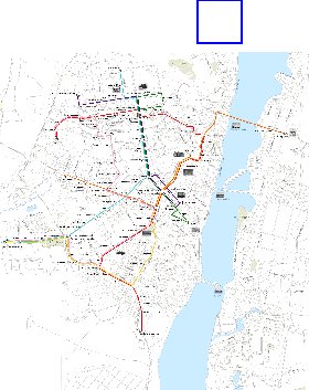 Transporte mapa de Voronej