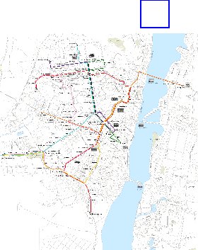 Transporte mapa de Voronej