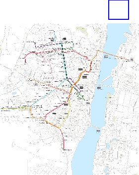 Transporte mapa de Voronej