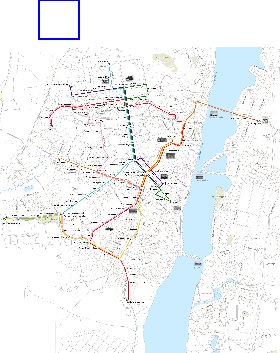 Transporte mapa de Voronej