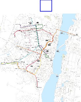 Transporte mapa de Voronej