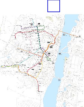 Transporte mapa de Voronej