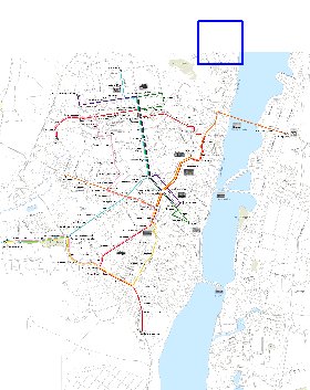 Transporte mapa de Voronej