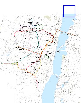 Transporte mapa de Voronej