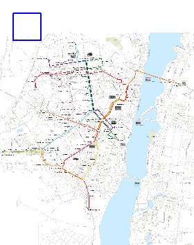 Transporte mapa de Voronej