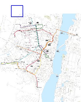 Transporte mapa de Voronej