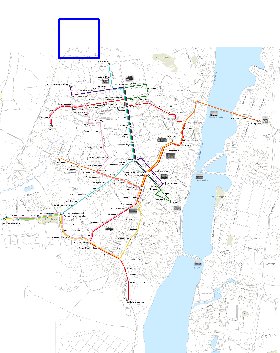 Transporte mapa de Voronej