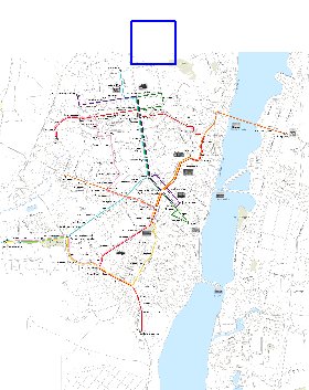 Transporte mapa de Voronej