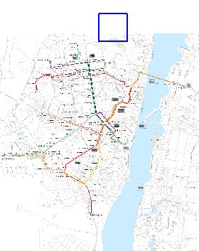 Transporte mapa de Voronej