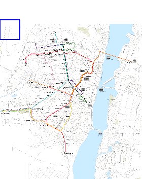 Transporte mapa de Voronej