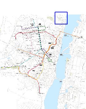 Transporte mapa de Voronej