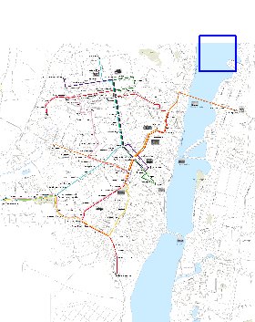 Transporte mapa de Voronej