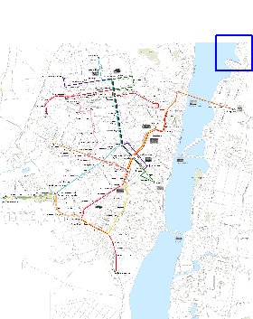 Transporte mapa de Voronej