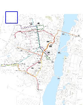 Transporte mapa de Voronej