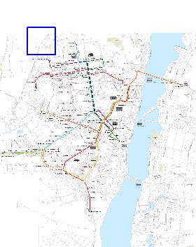 Transporte mapa de Voronej