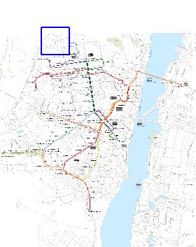 Transporte mapa de Voronej