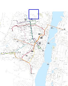 Transporte mapa de Voronej