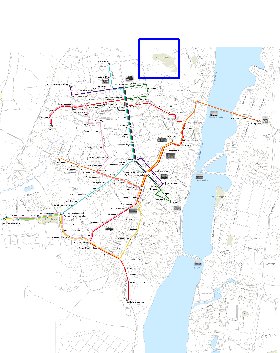 Transporte mapa de Voronej